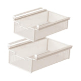Maxbell 2x Under Shelf Storage Baskets Cabinet Bathroom Under Desk Drawer Organizers 35x38x12cm45x38x12cm