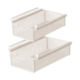Maxbell 2x Under Shelf Storage Baskets Cabinet Bathroom Under Desk Drawer Organizers 35x38x12cm45x38x12cm