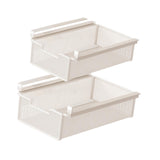 Maxbell 2x Under Shelf Storage Baskets Cabinet Bathroom Under Desk Drawer Organizers 35x38x12cm45x38x12cm