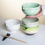 Maxbell Ceramic Matcha Bowl Tea Making Accessory Traditional Household Green Tea Cup Matcha Green