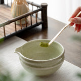 Maxbell Ceramic Matcha Bowl Tea Making Accessory Traditional Household Green Tea Cup Matcha Green