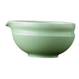 Maxbell Ceramic Matcha Bowl Tea Making Accessory Traditional Household Green Tea Cup Light Green