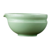 Maxbell Ceramic Matcha Bowl Tea Making Accessory Traditional Household Green Tea Cup Light Green