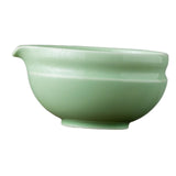 Maxbell Ceramic Matcha Bowl Tea Making Accessory Traditional Household Green Tea Cup Light Green