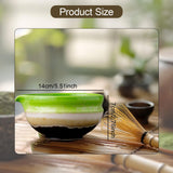 Maxbell Ceramic Matcha Bowl Tea Making Accessory Traditional Household Green Tea Cup Furnace Change Green
