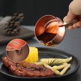 Maxbell Mini Skillet Sauce Bowl with Handle Soy Sauce Dish for Soy Melting Chocolate Silver