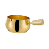 Maxbell Mini Skillet Sauce Bowl with Handle Soy Sauce Dish for Soy Melting Chocolate Gold