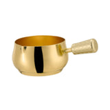 Maxbell Mini Skillet Sauce Bowl with Handle Soy Sauce Dish for Soy Melting Chocolate Gold