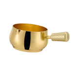 Maxbell Mini Skillet Sauce Bowl with Handle Soy Sauce Dish for Soy Melting Chocolate Gold