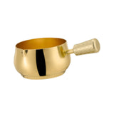 Maxbell Mini Skillet Sauce Bowl with Handle Soy Sauce Dish for Soy Melting Chocolate Gold