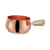 Maxbell Mini Skillet Sauce Bowl with Handle Soy Sauce Dish for Soy Melting Chocolate Rose Gold