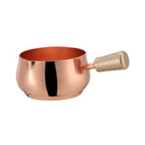 Maxbell Mini Skillet Sauce Bowl with Handle Soy Sauce Dish for Soy Melting Chocolate Rose Gold