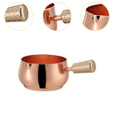 Maxbell Mini Skillet Sauce Bowl with Handle Soy Sauce Dish for Soy Melting Chocolate Rose Gold