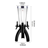 Maxbell 3 L Beer Dispenser Easy to Clean Drinks Dispenser for Events Outdoor Parties
