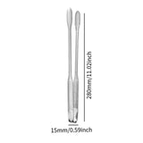 Maxbell Stainless Steel Serving Tongs Metal Kitchen Tongs  1.5cmx28cm