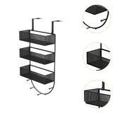 Maxbell Refrigerator Storage Rack with Hooks Fridge Organizer Shelf 26cmx13cmx67cm