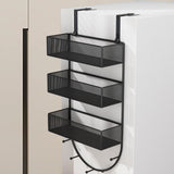 Maxbell Refrigerator Storage Rack with Hooks Fridge Organizer Shelf 26cmx13cmx67cm
