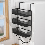 Maxbell Refrigerator Storage Rack with Hooks Fridge Organizer Shelf 26cmx13cmx67cm