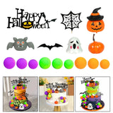 Maxbell Halloween Cake Toppers Happy Halloween Sign for Holidays Birthday Gatherings