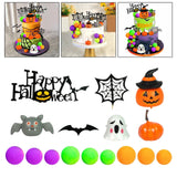 Maxbell Halloween Cake Toppers Happy Halloween Sign for Holidays Birthday Gatherings