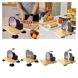 Maxbell Manual Bread Slicer Classic Tool Machine Evenly Slicing Adjustable Thickness Black Regular