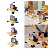 Maxbell Manual Bread Slicer Classic Tool Machine Evenly Slicing Adjustable Thickness Black Regular