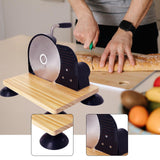 Maxbell Manual Bread Slicer Classic Tool Machine Evenly Slicing Adjustable Thickness Black Regular