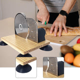 Maxbell Manual Bread Slicer Classic Tool Machine Evenly Slicing Adjustable Thickness Silver Regular