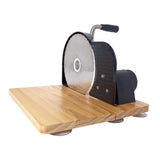 Maxbell Manual Bread Slicer Classic Tool Machine Evenly Slicing Adjustable Thickness Black Foldable