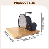 Maxbell Manual Bread Slicer Classic Tool Machine Evenly Slicing Adjustable Thickness Black Foldable