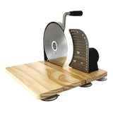 Maxbell Manual Bread Slicer Classic Tool Machine Evenly Slicing Adjustable Thickness Silver Foldable