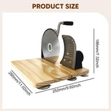 Maxbell Manual Bread Slicer Classic Tool Machine Evenly Slicing Adjustable Thickness Silver Foldable
