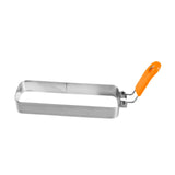 Maxbell Fried Egg Ring Muffin Omelette Ring for Griddle Pan Crumpet Ring Rectangular Orange handle