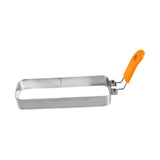 Maxbell Fried Egg Ring Muffin Omelette Ring for Griddle Pan Crumpet Ring Rectangular Orange handle