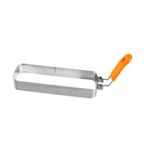 Maxbell Fried Egg Ring Muffin Omelette Ring for Griddle Pan Crumpet Ring Rectangular Orange handle