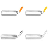 Maxbell Fried Egg Ring Muffin Omelette Ring for Griddle Pan Crumpet Ring Rectangular Orange handle