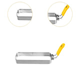 Maxbell Fried Egg Ring Muffin Omelette Ring for Griddle Pan Crumpet Ring Rectangular Yellow handle