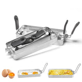 Maxbell Fried Egg Ring Muffin Omelette Ring for Griddle Pan Crumpet Ring Rectangular Yellow handle