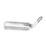 Maxbell Fried Egg Ring Muffin Omelette Ring for Griddle Pan Crumpet Ring Rectangular Black handle