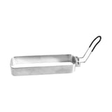 Maxbell Fried Egg Ring Muffin Omelette Ring for Griddle Pan Crumpet Ring Rectangular Black handle