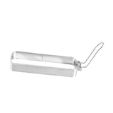 Maxbell Fried Egg Ring Muffin Omelette Ring for Griddle Pan Crumpet Ring Rectangular Silver handle