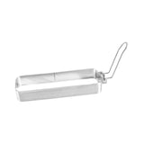 Maxbell Fried Egg Ring Muffin Omelette Ring for Griddle Pan Crumpet Ring Rectangular Silver handle