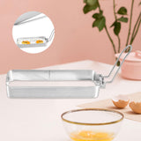 Maxbell Fried Egg Ring Muffin Omelette Ring for Griddle Pan Crumpet Ring Rectangular Silver handle