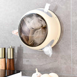 Maxbell Fresh Keeping Bag Storage Box Kitchen Organizer Home Food Wrap Bag Organizer Cream Color
