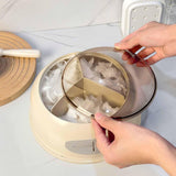 Maxbell Fresh Keeping Bag Storage Box Kitchen Organizer Home Food Wrap Bag Organizer Cream Color