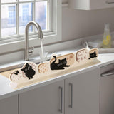 Maxbell Kitchen Sink Water Splash Guard Easy to Clean Decorative Splatter Divider