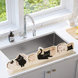 Maxbell Kitchen Sink Water Splash Guard Easy to Clean Decorative Splatter Divider