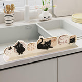 Maxbell Kitchen Sink Water Splash Guard Easy to Clean Decorative Splatter Divider