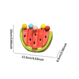 Maxbell 5 Pieces Fruit Forks Set with Ceramic Storage Jar Snack Forks for Cake Party