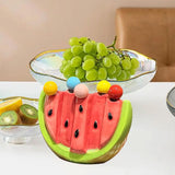 Maxbell 5 Pieces Fruit Forks Set with Ceramic Storage Jar Snack Forks for Cake Party